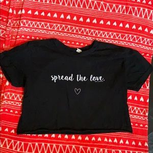 Raw Alignment Spread the Love Crop Top